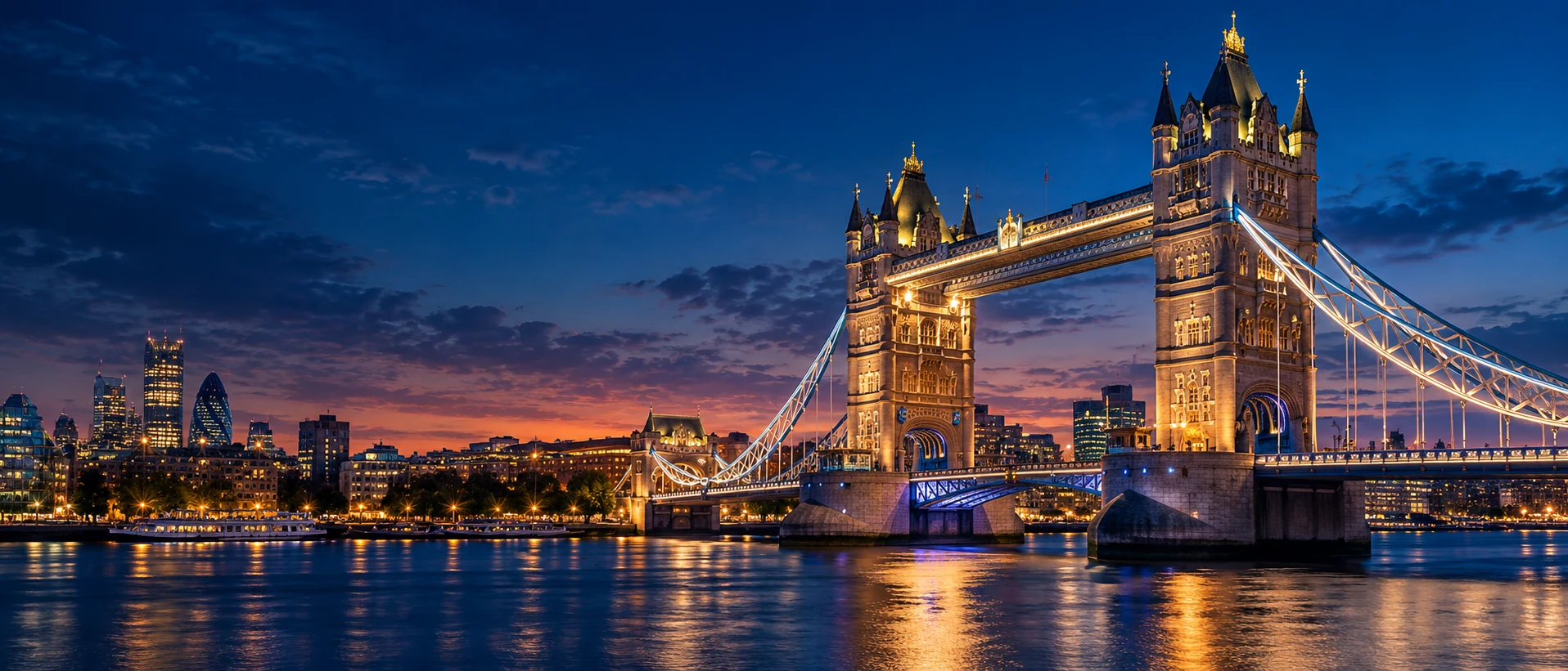 United Kingdom landmark panorama